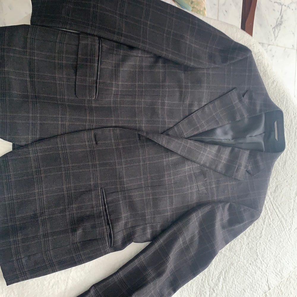 Men’s Canali Sport Coat black/grey plaid